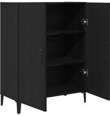 VidaXL Dressoir 69,5x34x90 cm spaanplaat zwart eikenkleurig