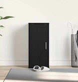 VidaXL Schoenenkast 32x35x70 cm spaanplaat zwart eikenkleurig