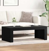 VidaXL Salontafel Zwart eiken 102 x 50 x 35 cm Bewerkt hout