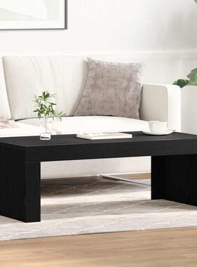 VidaXL Salontafel Zwart eiken 102 x 50 x 35 cm Bewerkt hout