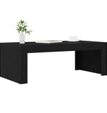 VidaXL Salontafel Zwart eiken 102 x 50 x 35 cm Bewerkt hout