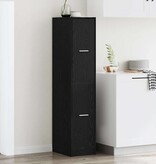 VidaXL Apothekerskast 30x41x144,5 cm bewerkt hout zwart eikenkleurig