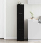 VidaXL Apothekerskast 30x41x144,5 cm bewerkt hout zwart eikenkleurig