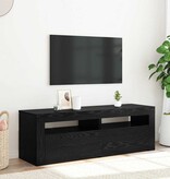 VidaXL Tv-meubel met LED 120x35x40 cm bewerkt hout zwart eiken