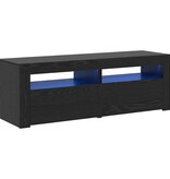 VidaXL Tv-meubel met LED 120x35x40 cm bewerkt hout zwart eiken