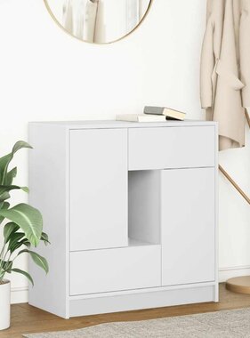 VidaXL Dressoir met lades en deuren 70,5x34x74,5 cm wit