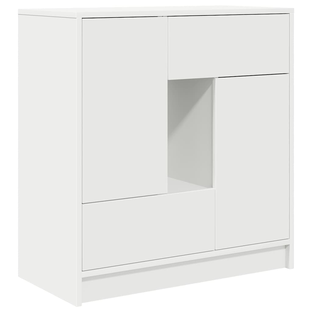 VidaXL Dressoir met lades en deuren 70,5x34x74,5 cm wit