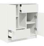 VidaXL Dressoir met lades en deuren 70,5x34x74,5 cm wit