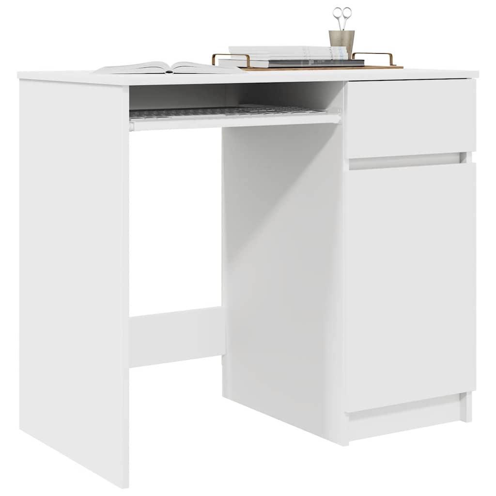 VidaXL Bureau 86x49x76 cm spaanplaat wit