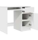 VidaXL Bureau 86x49x76 cm spaanplaat wit