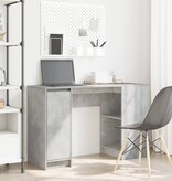 VidaXL Bureau 120x42x76 cm spaanplaat betongrijs