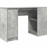 VidaXL Bureau 120x42x76 cm spaanplaat betongrijs