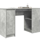 VidaXL Bureau 120x42x76 cm spaanplaat betongrijs