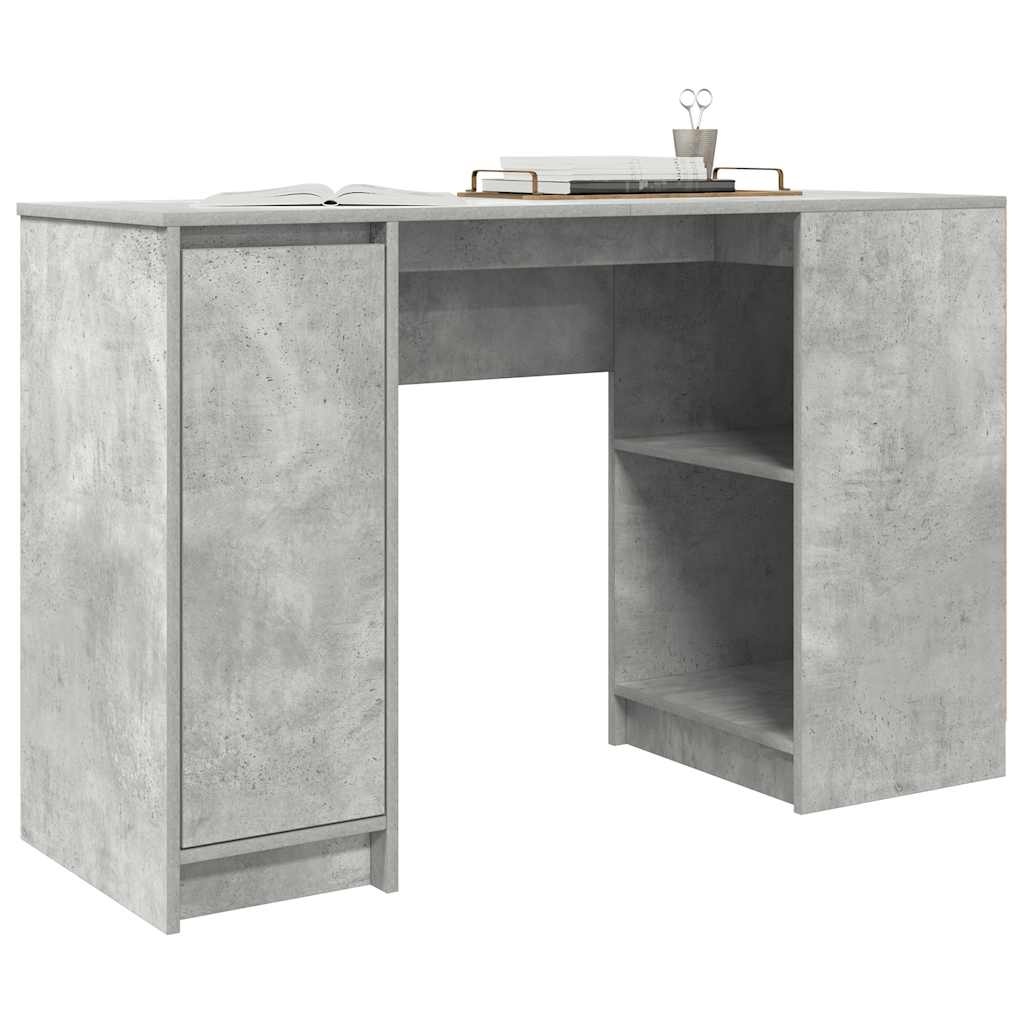 VidaXL Bureau 120x42x76 cm spaanplaat betongrijs