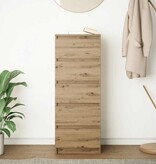 VidaXL Dressoir met lades 37,5x35x99cm spaanplaat artisanaal eikenhout