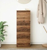 VidaXL Dressoir met lades 37,5x35x99 cm bewerkt hout oud hout
