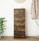 VidaXL Dressoir met lades 37,5x35x99 cm spaanplaat gerookt eikenhout