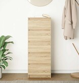 VidaXL Dressoir met lades 37,5x35x99 cm spaanplaat sonoma eikenkleurig