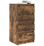 VidaXL Dressoir 37,5x35x76 cm bewerkt hout gerookt eikenkleurig