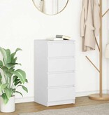 VidaXL Dressoir 37,5x35x76 cm bewerkt hout wit