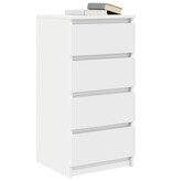 VidaXL Dressoir 37,5x35x76 cm bewerkt hout wit