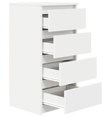 VidaXL Dressoir 37,5x35x76 cm bewerkt hout wit