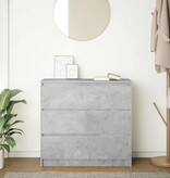 VidaXL Dressoir 80x35x76 cm spaanplaat betongrijs