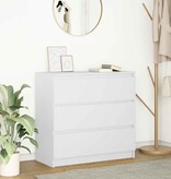 VidaXL Dressoir 80x35x76 cm spaanplaat wit