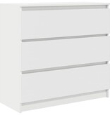VidaXL Dressoir 80x35x76 cm spaanplaat wit