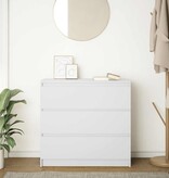 VidaXL Dressoir 80x35x76 cm spaanplaat wit