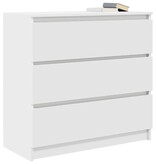 VidaXL Dressoir 80x35x76 cm spaanplaat wit