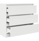 VidaXL Dressoir 80x35x76 cm spaanplaat wit