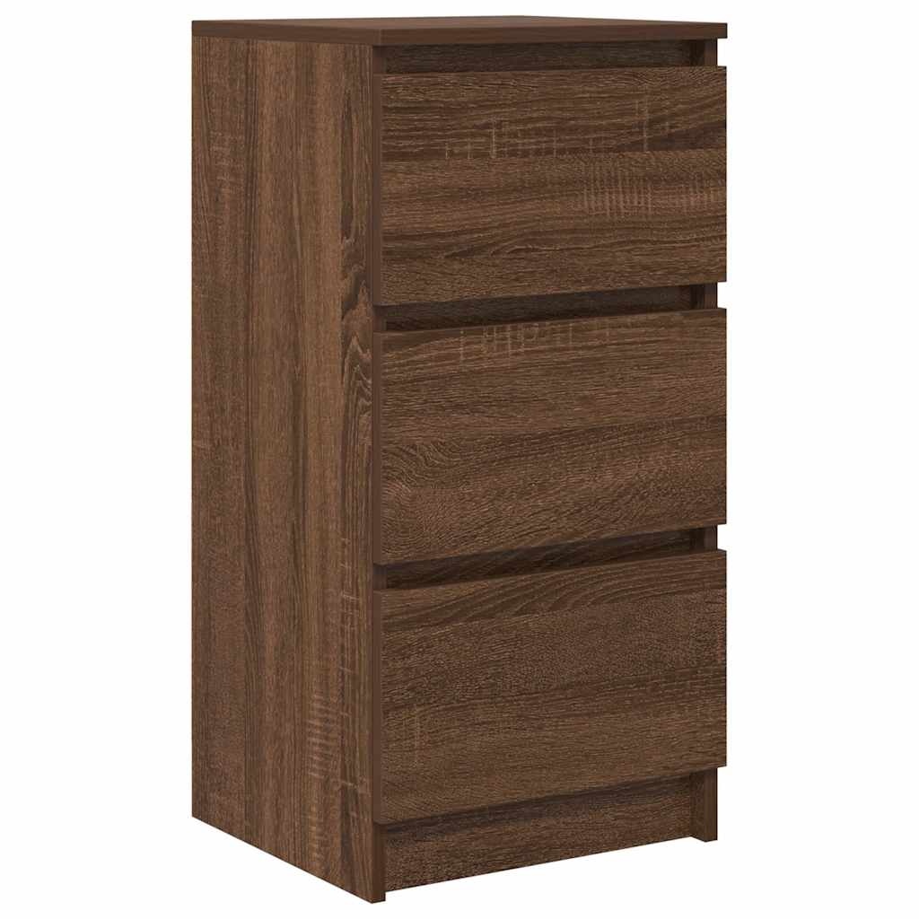 VidaXL Dressoir 37,5x35x76 cm bewerkt hout bruin eikenkleurig