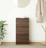 VidaXL Dressoir 37,5x35x76 cm bewerkt hout bruin eikenkleurig