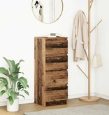 VidaXL Dressoir 37,5x35x99 cm spaanplaat oud hout