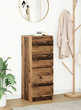 VidaXL Dressoir 37,5x35x99 cm spaanplaat oud hout