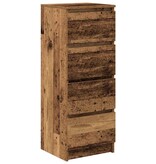 VidaXL Dressoir 37,5x35x99 cm spaanplaat oud hout