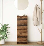 VidaXL Dressoir 37,5x35x99 cm spaanplaat oud hout