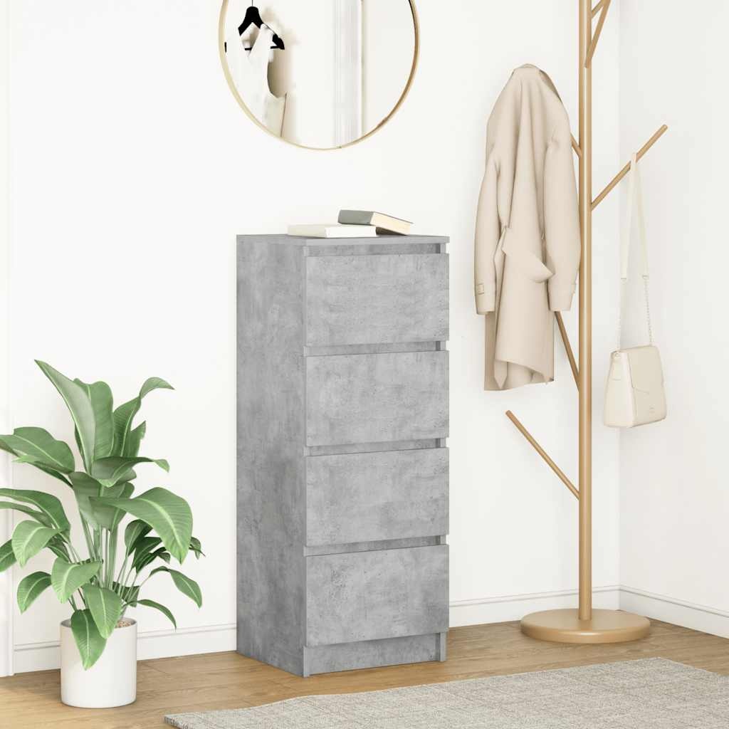 VidaXL Dressoir 37,5x35x99 cm spaanplaat betongrijs