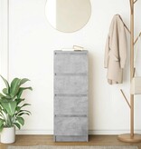 VidaXL Dressoir 37,5x35x99 cm spaanplaat betongrijs