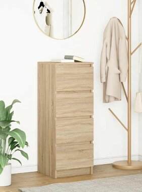VidaXL Dressoir 37,5x35x99 cm spaanplaat sonoma eikenkleurig