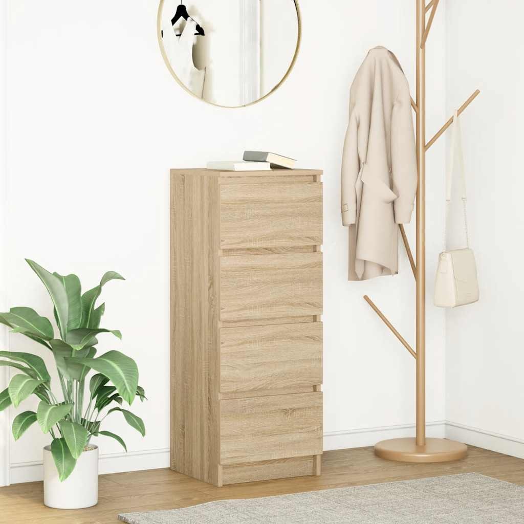 VidaXL Dressoir 37,5x35x99 cm spaanplaat sonoma eikenkleurig