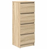 VidaXL Dressoir 37,5x35x99 cm spaanplaat sonoma eikenkleurig