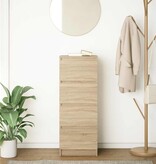 VidaXL Dressoir 37,5x35x99 cm spaanplaat sonoma eikenkleurig