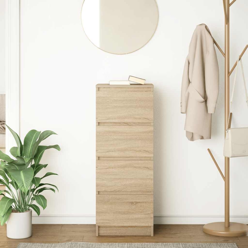 VidaXL Dressoir 37,5x35x99 cm spaanplaat sonoma eikenkleurig