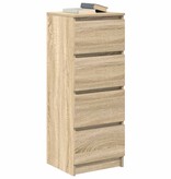 VidaXL Dressoir 37,5x35x99 cm spaanplaat sonoma eikenkleurig