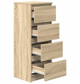 VidaXL Dressoir 37,5x35x99 cm spaanplaat sonoma eikenkleurig