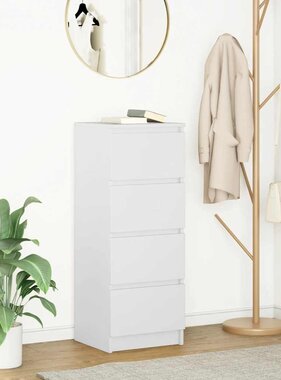 VidaXL Dressoir 37,5x35x99 cm spaanplaat wit