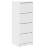 VidaXL Dressoir 37,5x35x99 cm spaanplaat wit