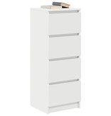 VidaXL Dressoir 37,5x35x99 cm spaanplaat wit